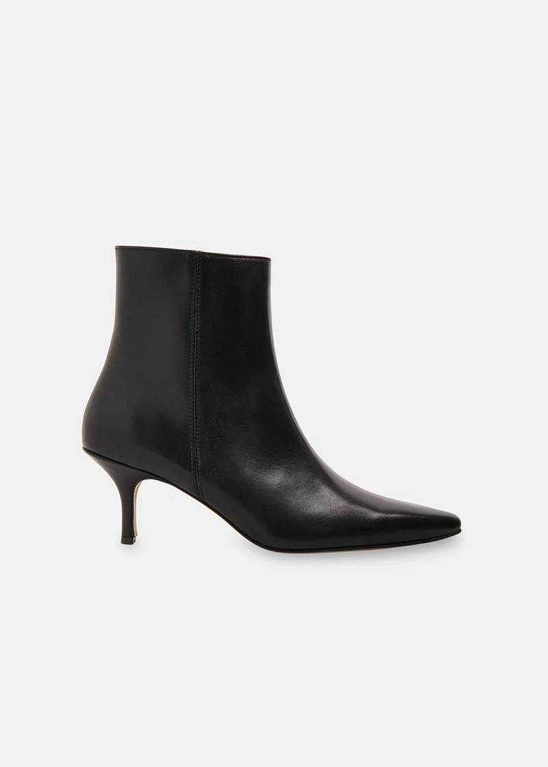 Black Pointed Heeled Boot