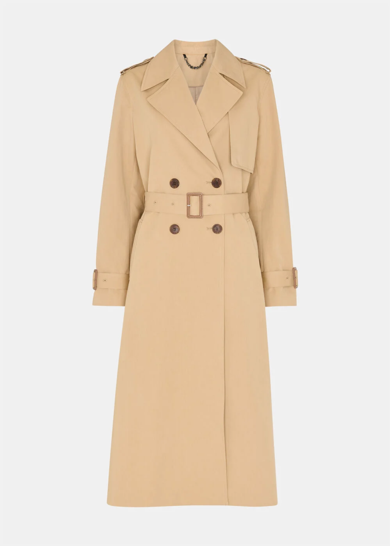 Neutral Valentina Trench Coat