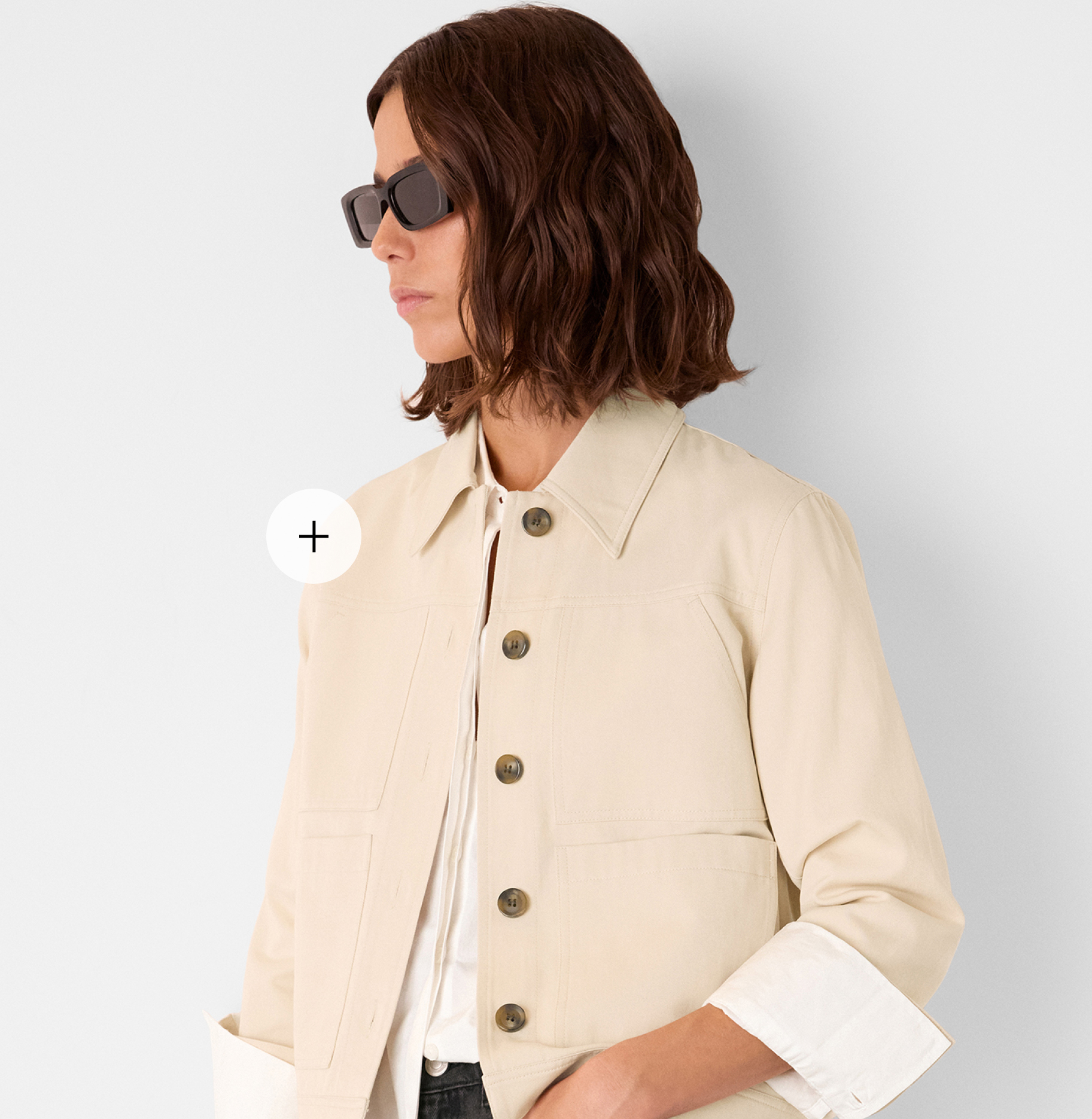 Neutral Mia Pocket Detail Jacket