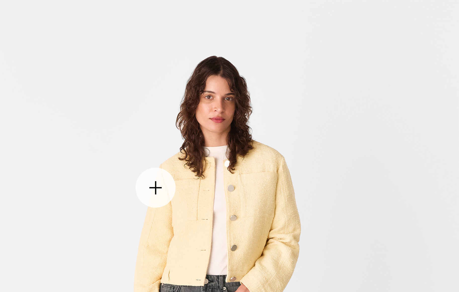 Butter Textured Collarless Jacket