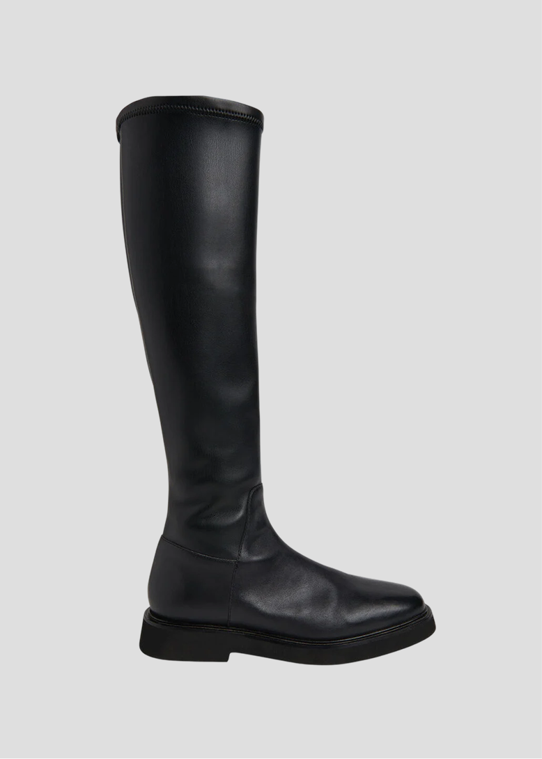 Black Quin Stretch Knee High Boot