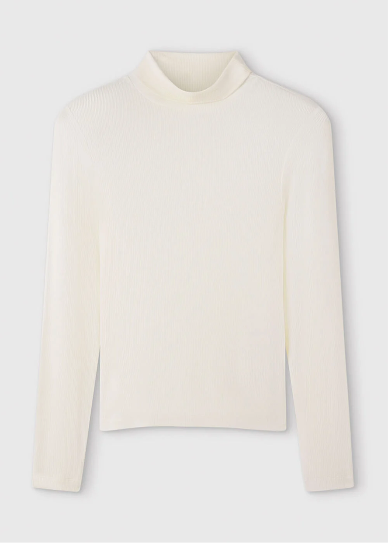 Ivory Essential Ribbed Polo