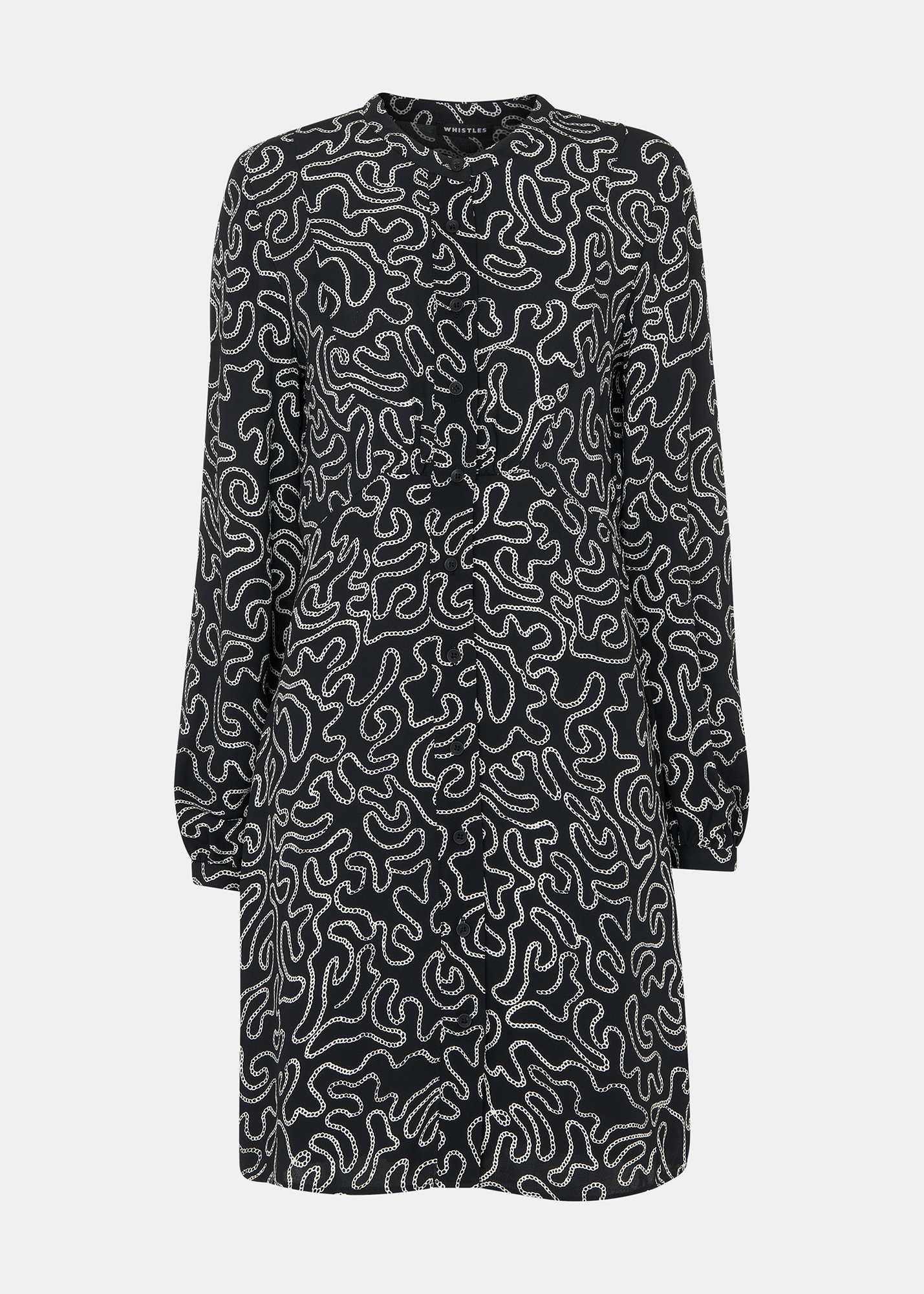 Chain Print Flippy Dress