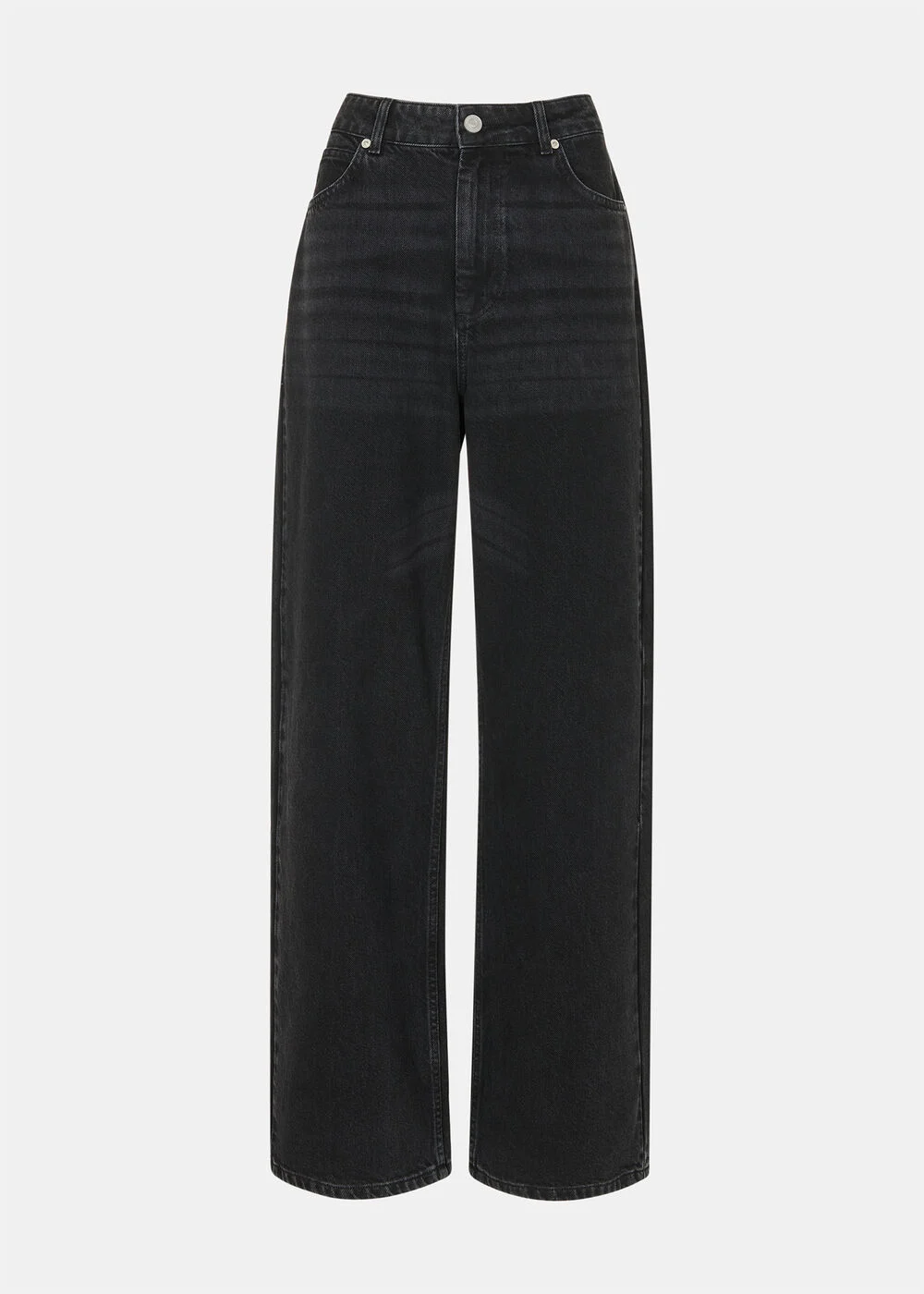 Black Straight Full Length Jean