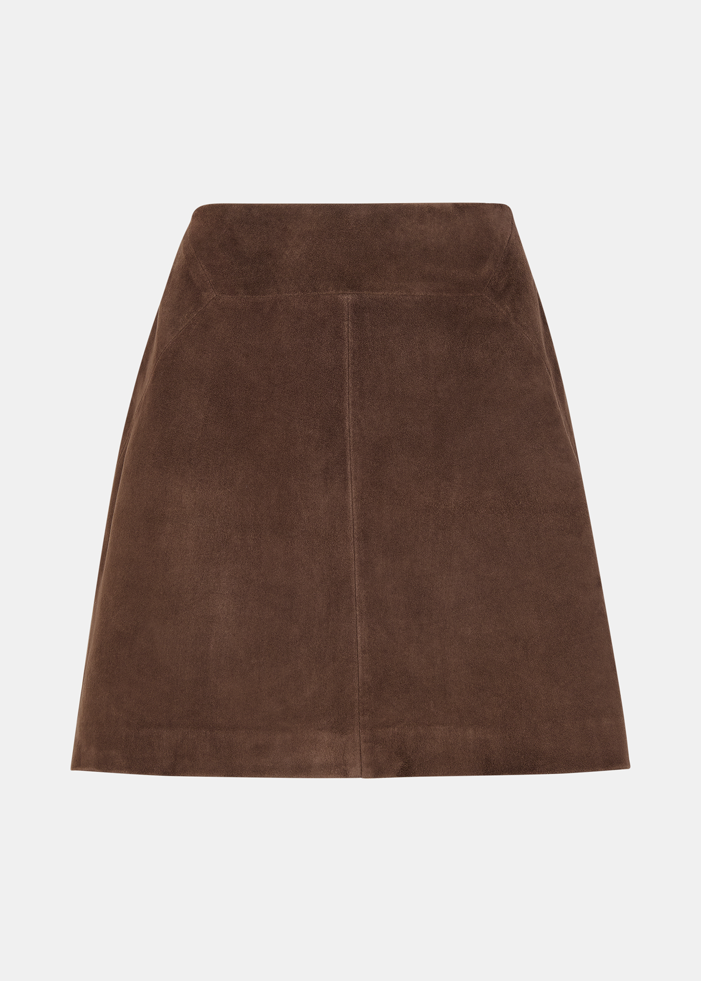 Chocolate Suede A Line Skirt