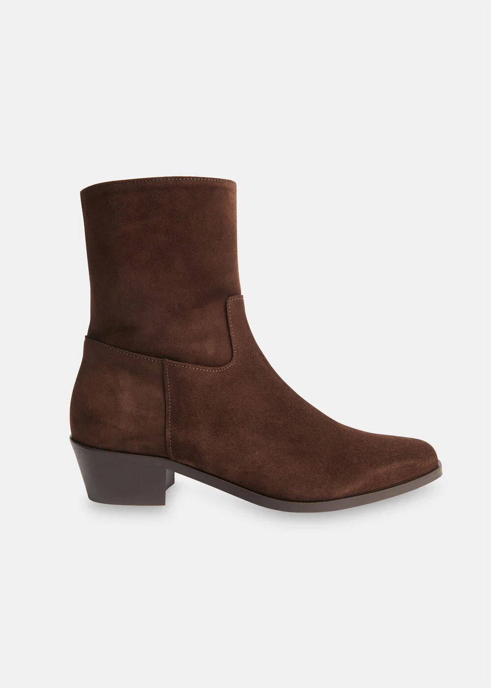 Chocolate Suede Western Boot