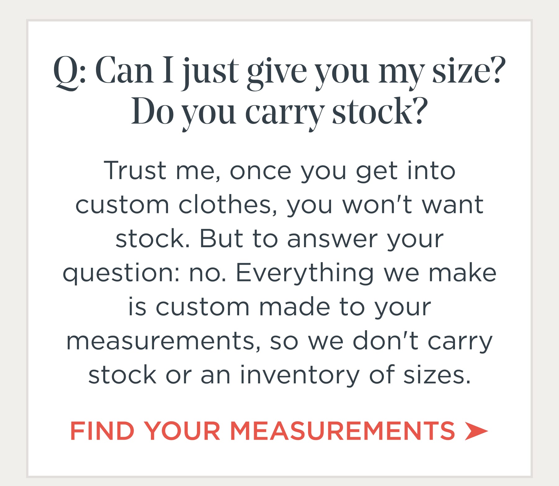 Find Your Measurements