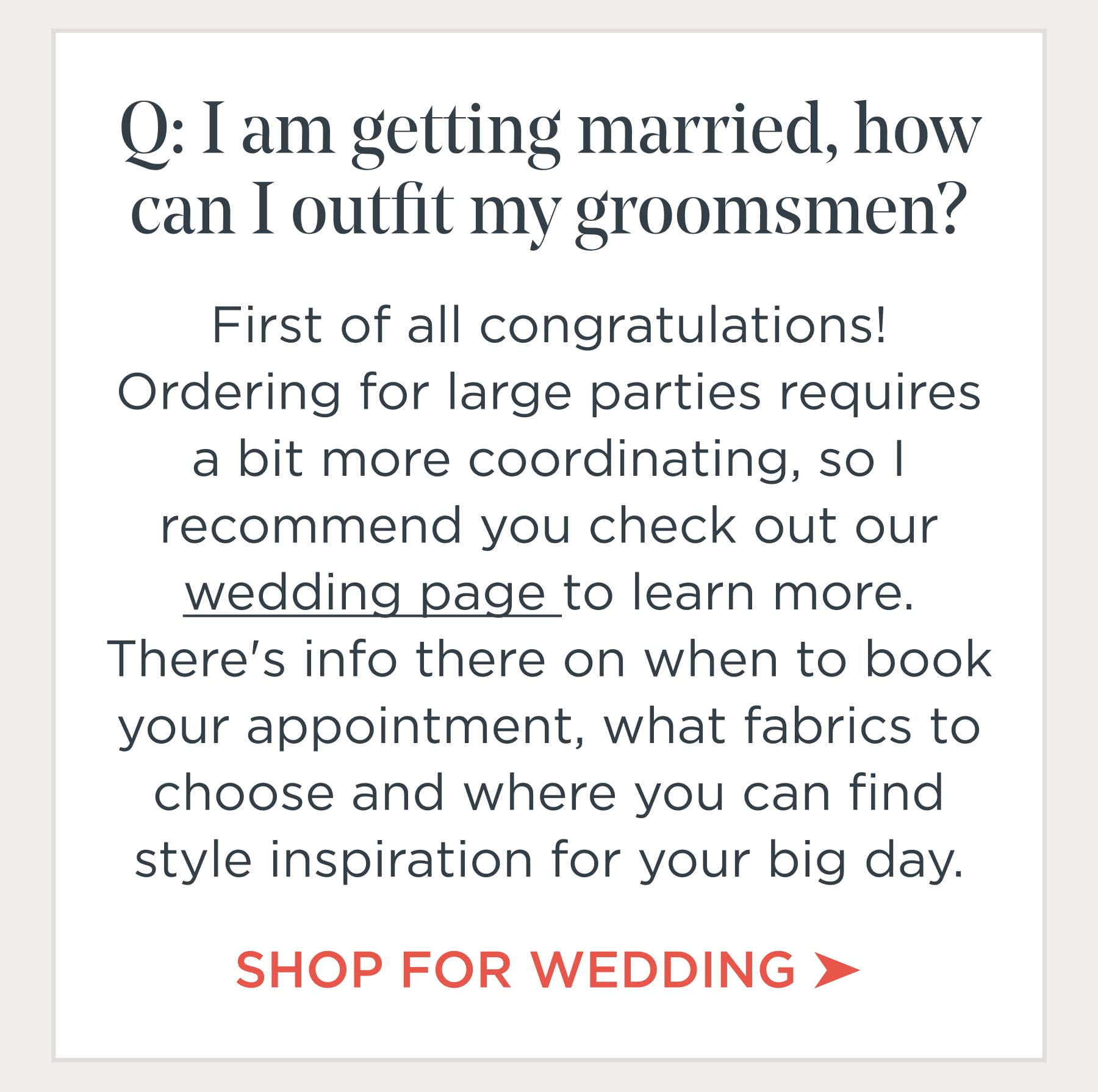 Indochino Weddings