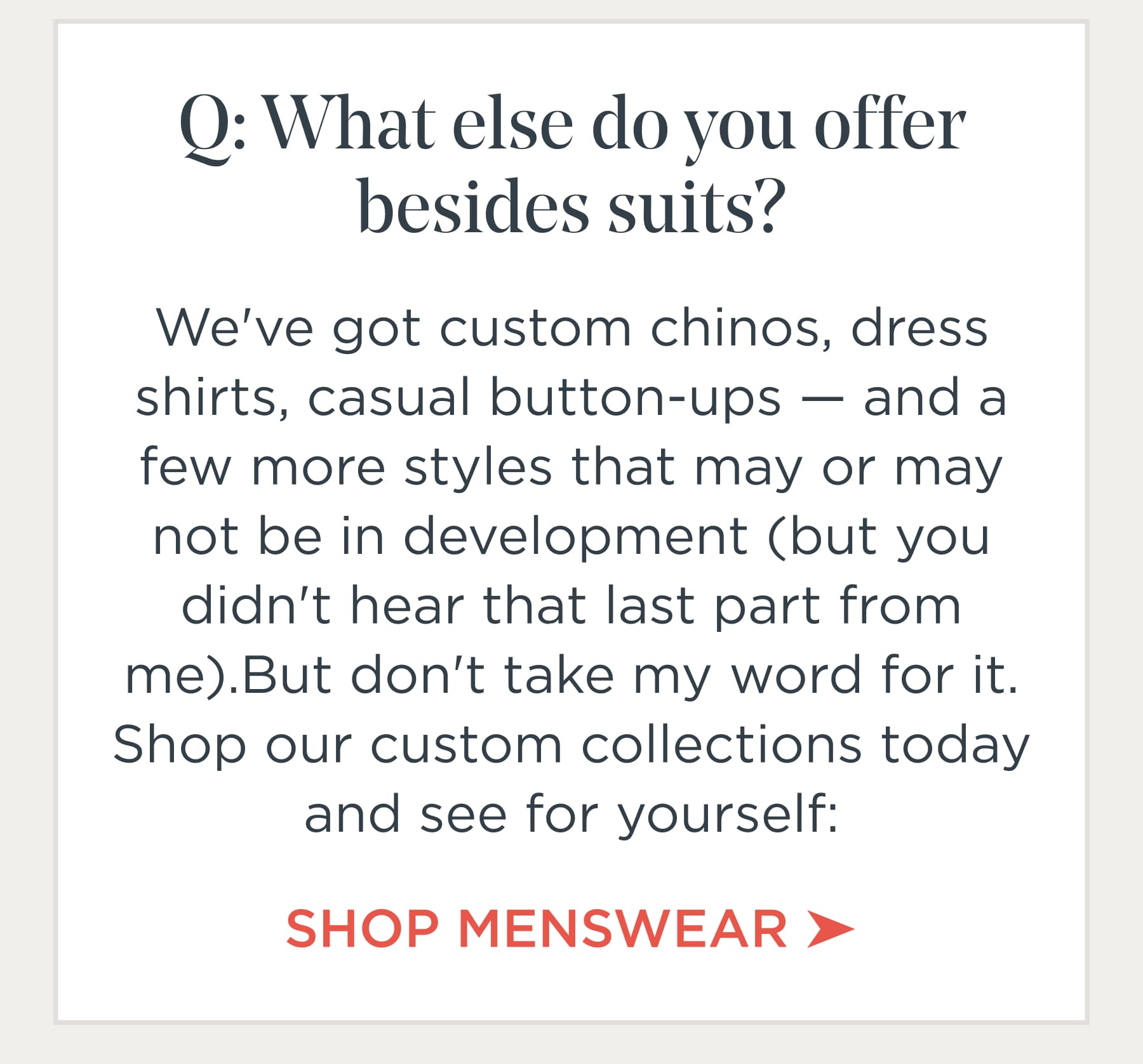 Shop Menswear