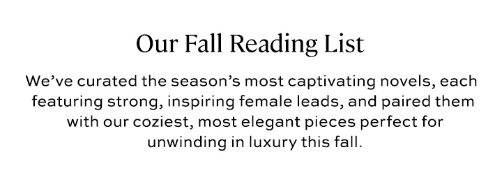 Our Fall Reading List