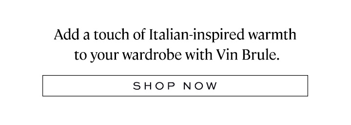 Add a touch of Italian inspired warmth to your wardrobe