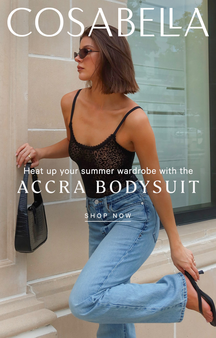 Heat up your summer wardrobe with the Accra bodysuit