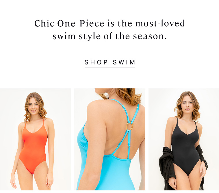 Chic One Piece is the most loved swim style of the season