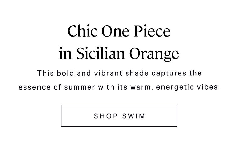 Chic one piece in Sicilian Orange