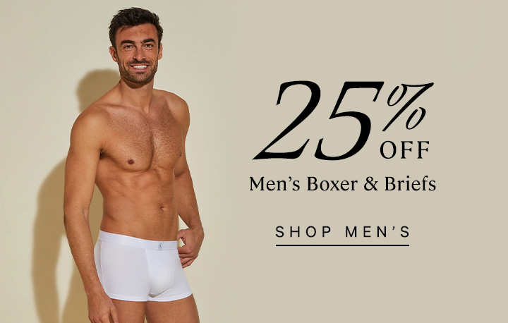 25% off men's boxer and briefs