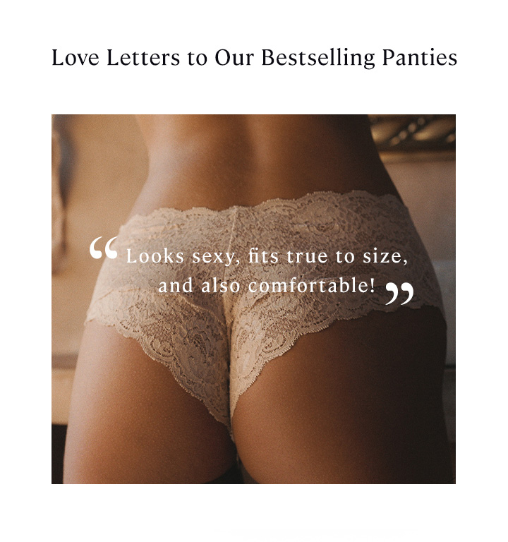 Love letters to our bestselling panties