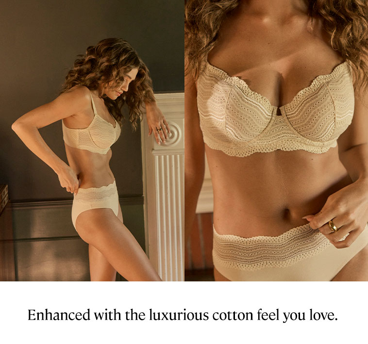 Enhanced with the luxurious cotton feel you love