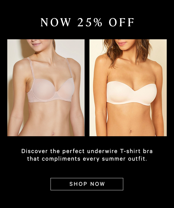 Now 25% off - Discover the perfect underwire T-shirt bra