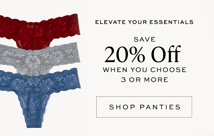 Save 20% Off Panties