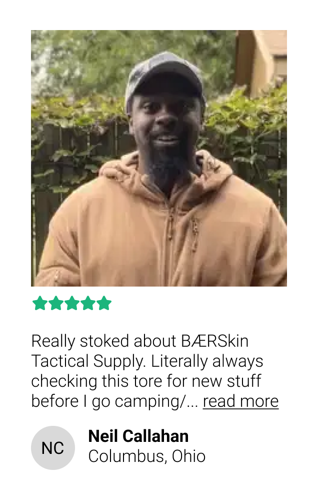 Really stoked about BÆRSkin Tactical Supply. Literally always checking this tore for new stuff before I go camping/... read more