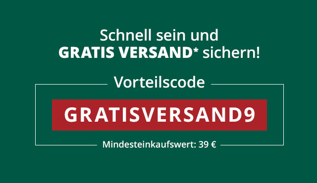 Gratis* Versand