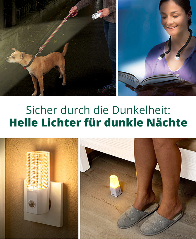 Sicher durch die Dunkelheit: helle Lichter für dunkle Nächte