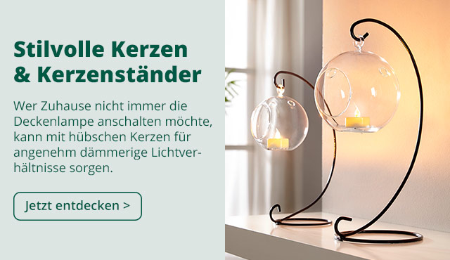 Für mehr Gemütlichkeit zuhause: stilvolle Kerzen & Kerzenständer