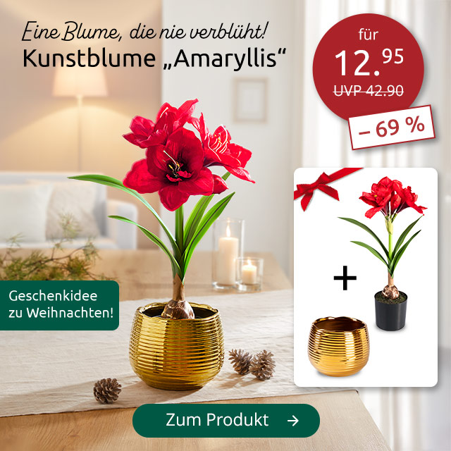 Kunst-Amaryllis im Angebot!