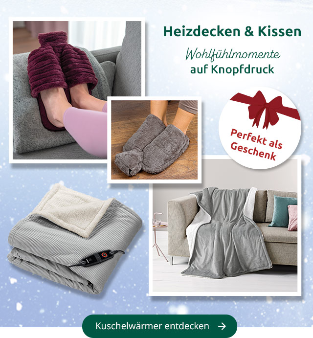 Heizdecken und Kissen