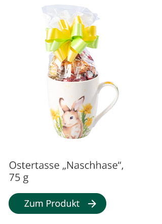 Ostertasse „Naschhase“, 75 g