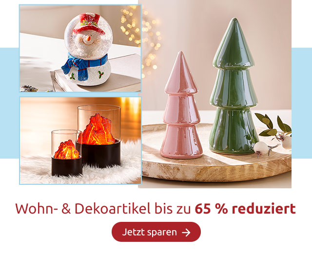 Wohn- & Dekoartikel bis zu 65 % reduziert