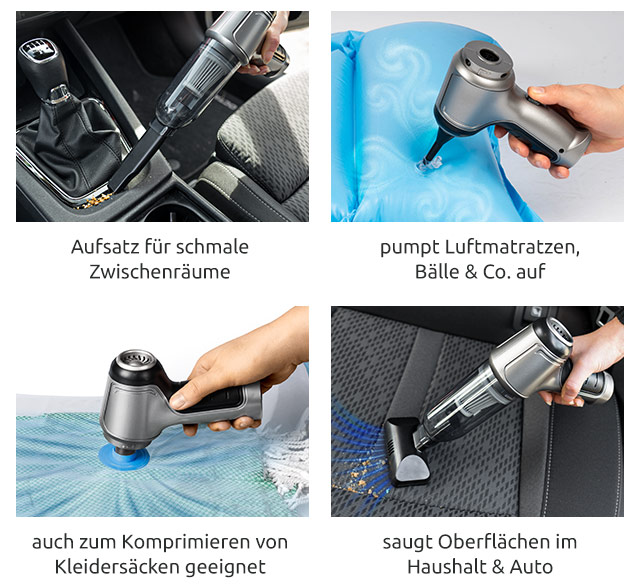 2in1-Akku-Handstaubsauger