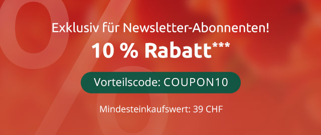 Bis zu 10 % Rabatt sichern!*