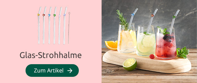 Glas-Strohhalme