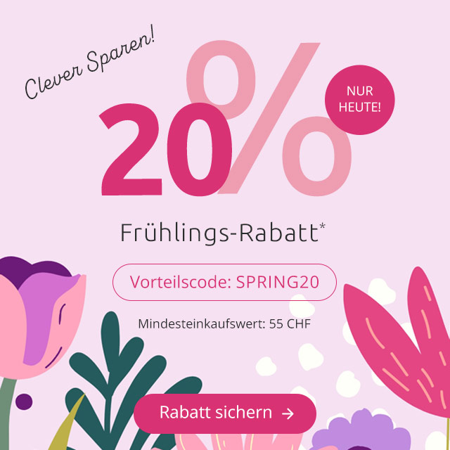 Clever Sparen! - 20% Frühlings-Rabatt*