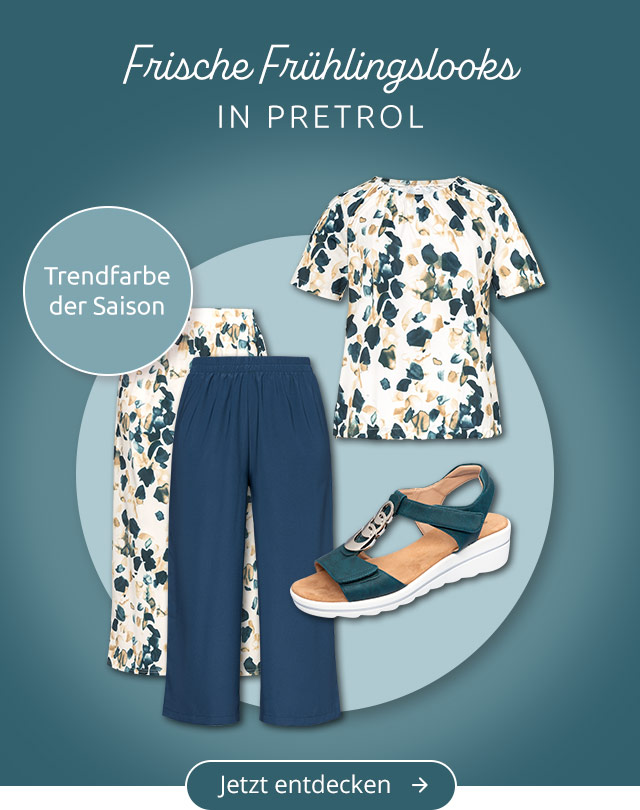 Schön in Petrol - Frische Frühlingslooks