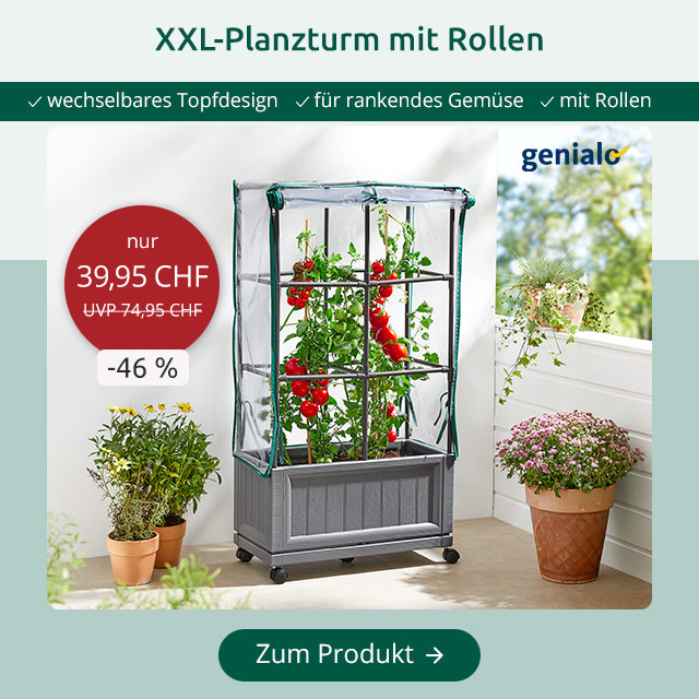 XXL-Pflanzturm mit Rollen 