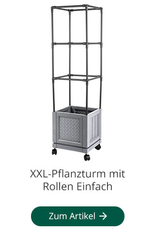 XXL-Pflanzturm mit Rollen Einfach