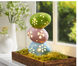 LED - Dekofigur Eierturm