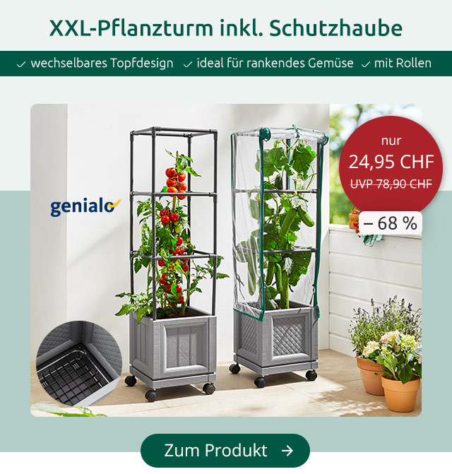 XXL-Pflanzturm mit Rollen 