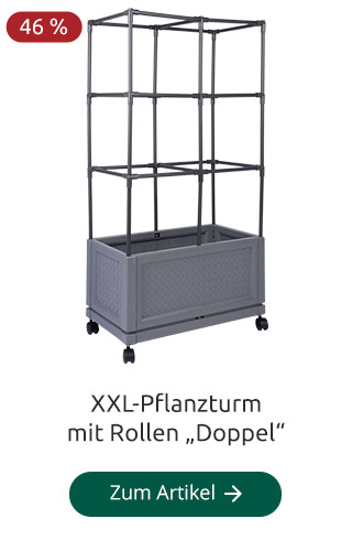 XXL-Pflanzturm mit Rollen Doppel
