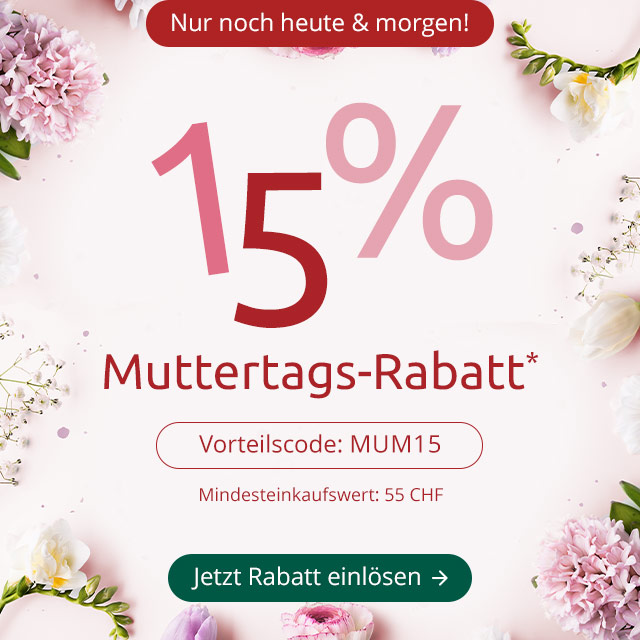 Muttertagsrabatt - Jetzt klicken und einlösen!