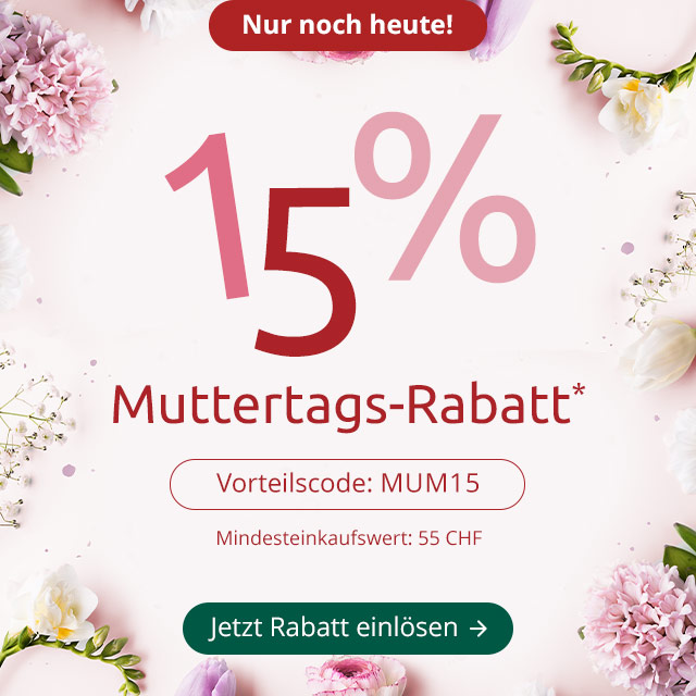 Muttertagsrabatt - Jetzt klicken und einlösen!