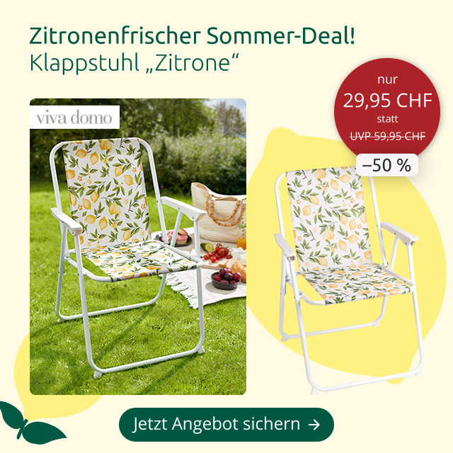 Klappstuhl „Zitrone'' - Klicke jetzt!