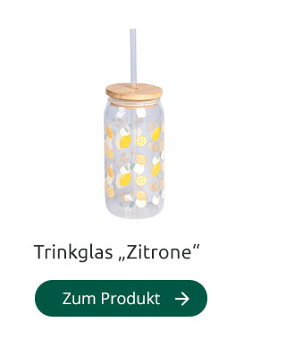 Trinkglas „Zitrone''