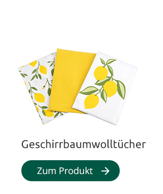 Geschirrbaumwolltücher „Zitrone''