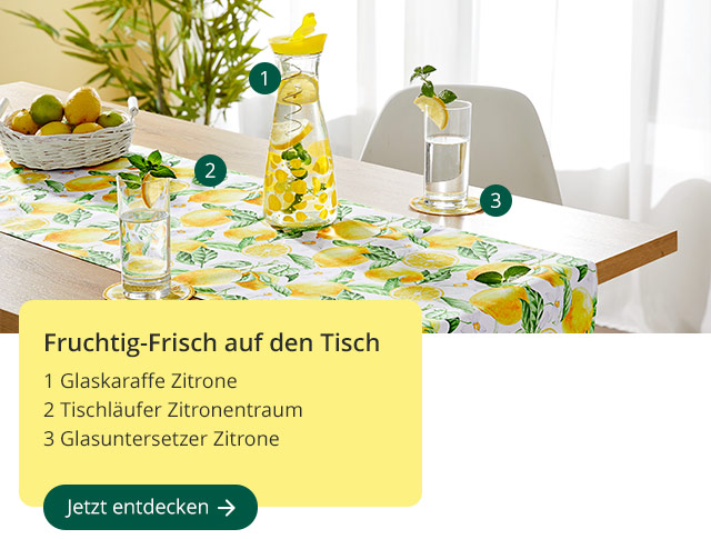 Fruchtig-Frisch auf den Tisch