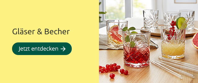 Gläser und Becher