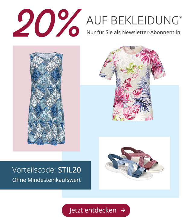 Bekleidung 20% 