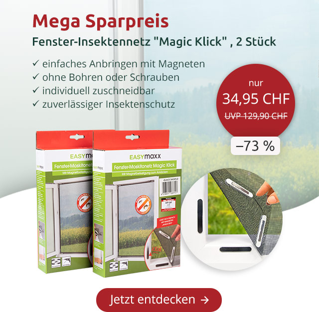 Fenster-Insektennetz ''Magic Klick''